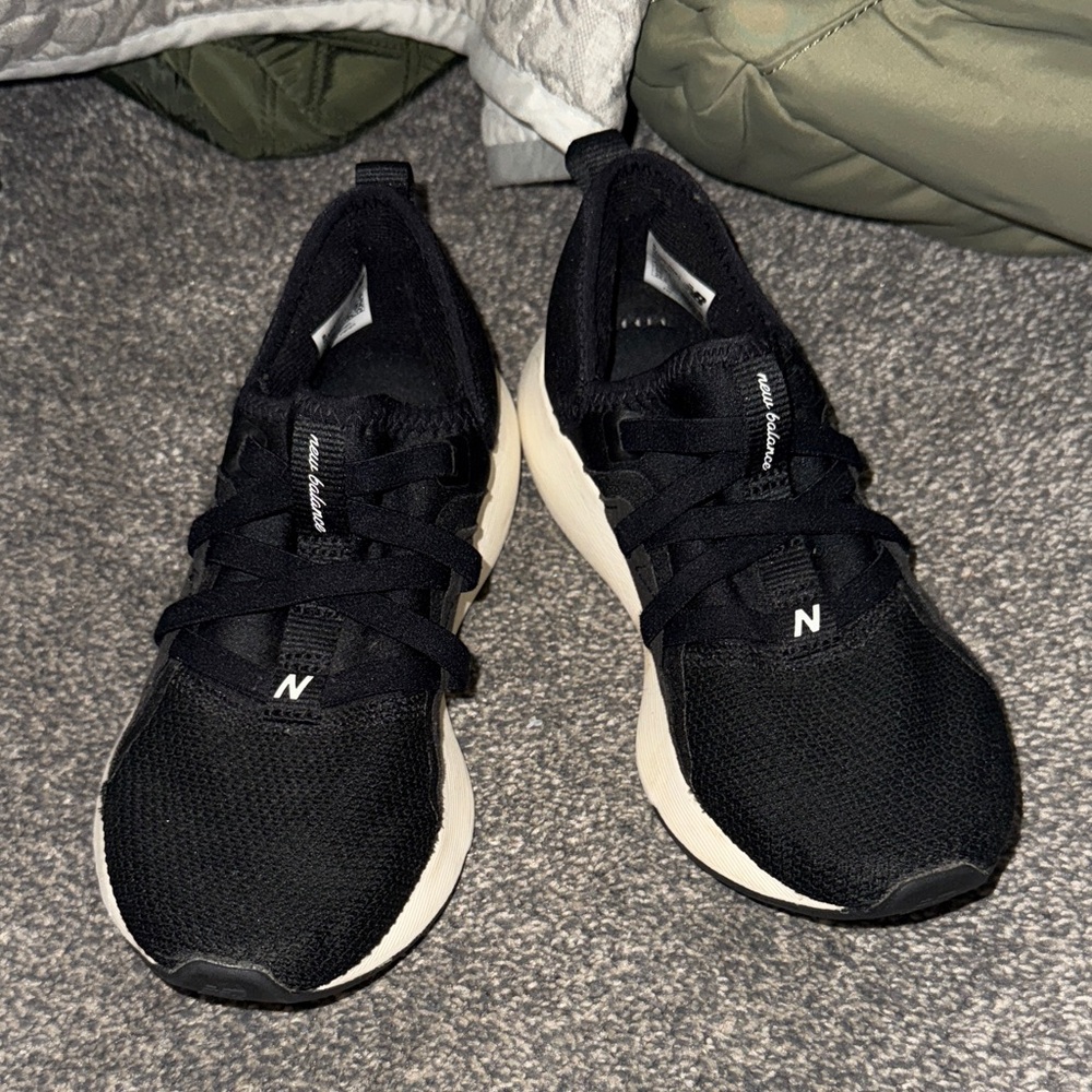 New Balance Black and White Athletic Shoes